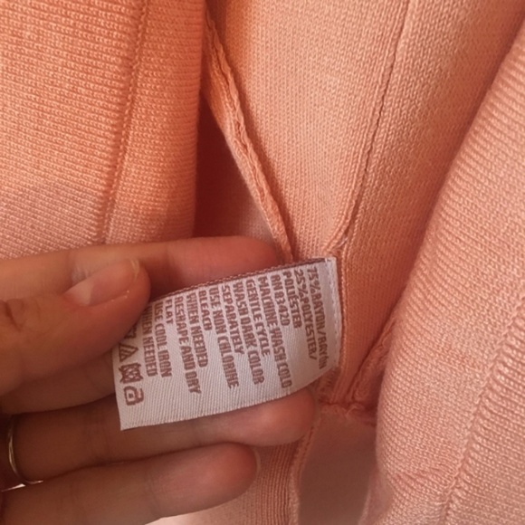 Donna Karan Blush Pink/Peach Knit Duster Vest - Picture 6 of 6